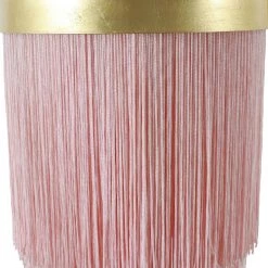 Framboise 59.75 in. Gold Floor Lamp with Fringe Lamp Shade by Decor Therapy 18 Framboise 59.75 in. Gold Floor Lamp with Fringe Lamp Shade by Decor Therapy -Decor Therapy Shop pink and gold decor therapy floor lamps pl4341 fa 1000