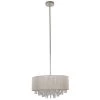Serra 1-Light Polished Nickel Champagne String Beaded Pendant by Decor Therapy 1 Serra 1-Light Polished Nickel Champagne String Beaded Pendant by Decor Therapy -Decor Therapy Shop polished nickel and champagne decor therapy chandeliers ch2037 64 1000