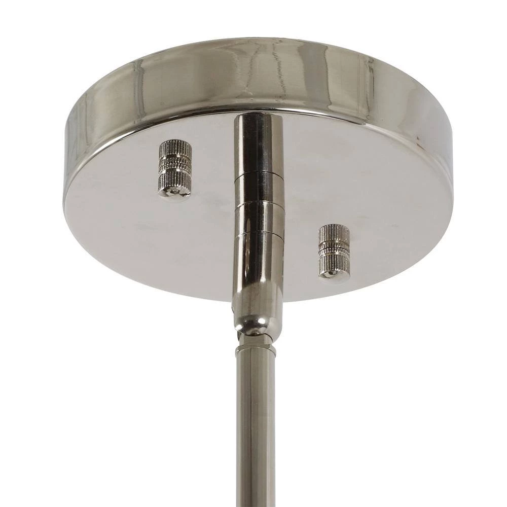 Serra 1-Light Polished Nickel Champagne String Beaded Pendant by Decor Therapy 10 Serra 1-Light Polished Nickel Champagne String Beaded Pendant by Decor Therapy - Image 8