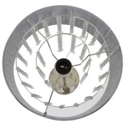 27 in. Polished Nickel Grey String Table Lamp by Decor Therapy -Decor Therapy Shop polished nickel decor therapy table lamps tl22305 fa 1000