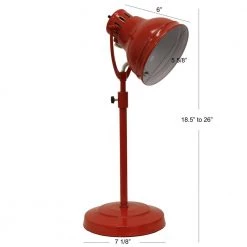 Desk Task 21 in. Red Table Lamp with Metal Shade by Decor Therapy 7 Desk Task 21 in. Red Table Lamp with Metal Shade by Decor Therapy -Decor Therapy Shop red decor therapy table lamps tl13955 4f 1000