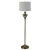 Redmond 63 in. Satin Brass 3-Way Floor Lamp with Shade by Decor Therapy -Decor Therapy Shop satin brass decor therapy floor lamps pl4429 64 1000