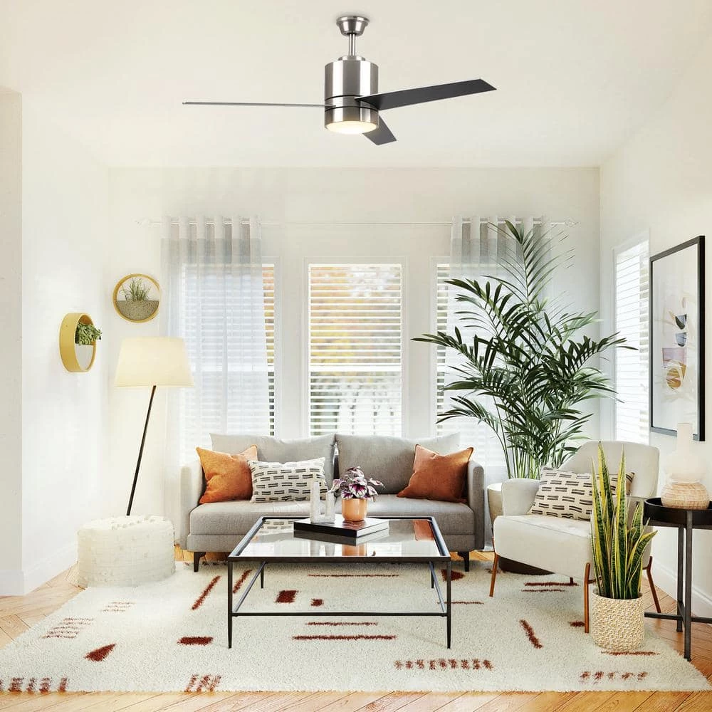 Ranger 52 in. Integrated LED Indoor Silver Smart Ceiling Fan with Light Kit and Wall Control, Works w/Alexa/Google Home by CARRO 12 Ranger 52 in. Integrated LED Indoor Silver Smart Ceiling Fan with Light Kit and Wall Control, Works w/Alexa/Google Home by CARRO - Image 10