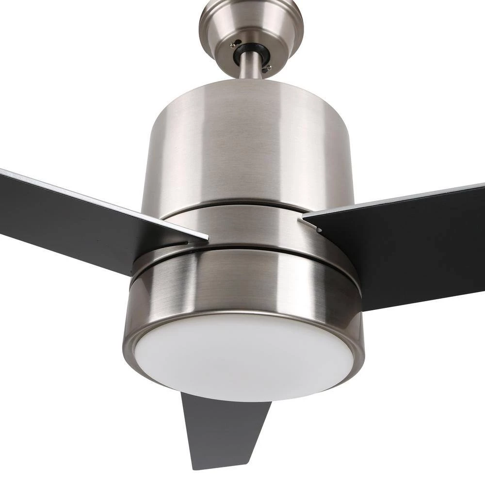 Ranger 52 in. Integrated LED Indoor Silver Smart Ceiling Fan with Light Kit and Wall Control, Works w/Alexa/Google Home by CARRO 8 Ranger 52 in. Integrated LED Indoor Silver Smart Ceiling Fan with Light Kit and Wall Control, Works w/Alexa/Google Home by CARRO - Image 6