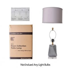 Calla Little 24 in. Smoke Grey Indoor Table Lamp by CARRO -Decor Therapy Shop smoke grey carro table lamps at g24011a1 66 1000