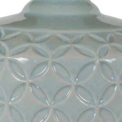 Della 17 in. Soft Blue Ceramic LED Table Lamps with Shade (Set of 2) by Decor Therapy -Decor Therapy Shop soft blue decor therapy table lamps mp1646 1f 1000