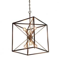 Sadler 6-Light Stainless Steel Pendant by Decor Therapy -Decor Therapy Shop steel decor therapy chandeliers ch1885 1f 1000