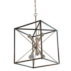 Sadler 6-Light Stainless Steel Pendant by Decor Therapy