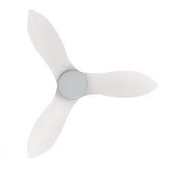 Daisy 36 in. Dimmable LED Indoor/Outdoor White Smart Ceiling Fan with Light and Remote, Works with Alexa/Google Home by CARRO -Decor Therapy Shop white carro ceiling fans with lights hs363v2 l12 w1 1 fm 1f 1000