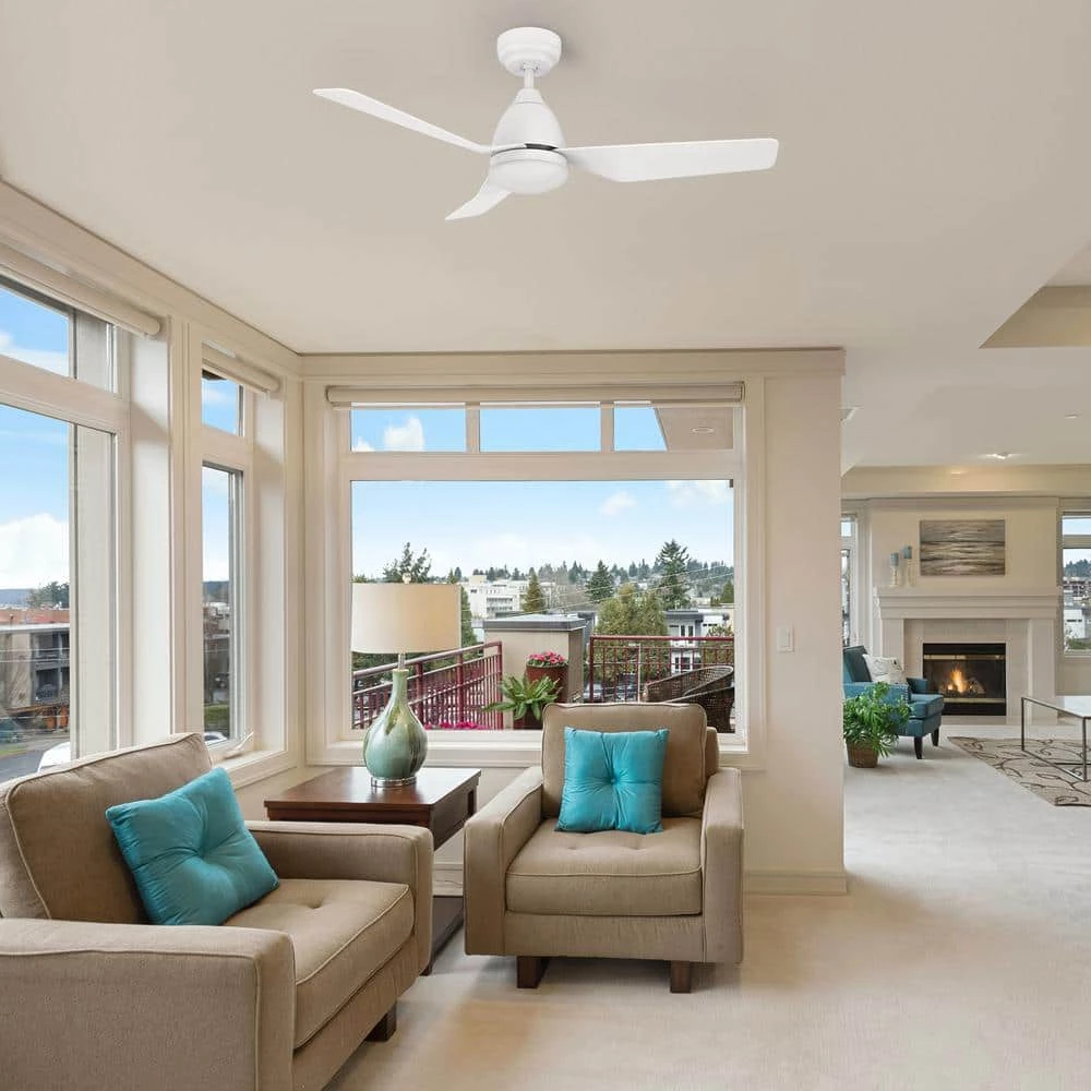 Triton 44 in. Dimmable LED Indoor/Outdoor White Smart Ceiling Fan with Light and Remote, Works with Alexa/Google Home by CARRO 14 Triton 44 in. Dimmable LED Indoor/Outdoor White Smart Ceiling Fan with Light and Remote, Works with Alexa/Google Home by CARRO - Image 12