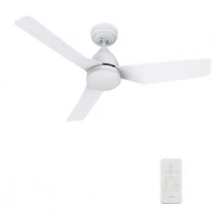 Triton 44 in. Dimmable LED Indoor/Outdoor White Smart Ceiling Fan with Light and Remote, Works with Alexa/Google Home by CARRO 22 Triton 44 in. Dimmable LED Indoor/Outdoor White Smart Ceiling Fan with Light and Remote, Works with Alexa/Google Home by CARRO -Decor Therapy Shop white carro ceiling fans with lights hs443n2 l12 w1 1 44 1000