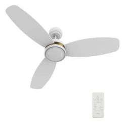 Biscay 48 in. Dimmable LED Indoor/Outdoor White Smart Ceiling Fan with Light and Remote, Works with Alexa/Google Home by CARRO 22 Biscay 48 in. Dimmable LED Indoor/Outdoor White Smart Ceiling Fan with Light and Remote, Works with Alexa/Google Home by CARRO -Decor Therapy Shop white carro ceiling fans with lights hs483q5 l12 w1 1a 44 1000