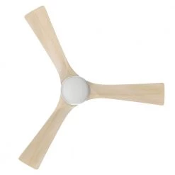 Antrim 52 in. Dimmable LED Indoor/Outdoor White Smart Ceiling Fan with Light and Remote, Works with Alexa/Google Home by CARRO -Decor Therapy Shop white carro ceiling fans with lights hs523a2 l12 wm1 1 1f 1000