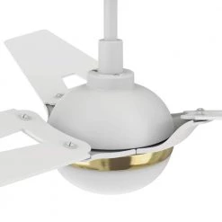 Clifden 52 in. Dimmable LED Indoor/Outdoor White Smart Ceiling Fan with Light and Remote, Works with Alexa/Google Home by CARRO 18 Clifden 52 in. Dimmable LED Indoor/Outdoor White Smart Ceiling Fan with Light and Remote, Works with Alexa/Google Home by CARRO -Decor Therapy Shop white carro ceiling fans with lights hs523a3 l12 w1 1a 4f 1000