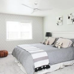 Triton 52 in. Dimmable LED Indoor/Outdoor White Smart Ceiling Fan with Light and Remote, Works with Alexa/Google Home by CARRO 23 Triton 52 in. Dimmable LED Indoor/Outdoor White Smart Ceiling Fan with Light and Remote, Works with Alexa/Google Home by CARRO -Decor Therapy Shop white carro ceiling fans with lights hs523n1 l12 w1 1 31 1000