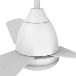 Triton 52 in. Dimmable LED Indoor/Outdoor White Smart Ceiling Fan with Light and Remote, Works with Alexa/Google Home by CARRO 18 Triton 52 in. Dimmable LED Indoor/Outdoor White Smart Ceiling Fan with Light and Remote, Works with Alexa/Google Home by CARRO -Decor Therapy Shop white carro ceiling fans with lights hs523n1 l12 w1 1 4f 1000