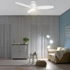 Decor Therapy Shop -Decor Therapy Shop white carro ceiling fans with lights hs523q l12 w1 1 e1 1000