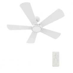 Wilkes 52 in. Dimmable LED Indoor/Outdoor White Smart Ceiling Fan with Light and Remote, Works with Alexa/Google Home by CARRO 19 Wilkes 52 in. Dimmable LED Indoor/Outdoor White Smart Ceiling Fan with Light and Remote, Works with Alexa/Google Home by CARRO -Decor Therapy Shop white carro ceiling fans with lights hs525b3 l22 w1 1 1f 1000