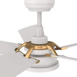 Bradford 52 in. Dimmable LED Indoor/Outdoor White Smart Ceiling Fan with Light and Remote, Works with Alexa/Google Home by CARRO -Decor Therapy Shop white carro ceiling fans with lights hs525b6 l12 w1 1g 4f 1000