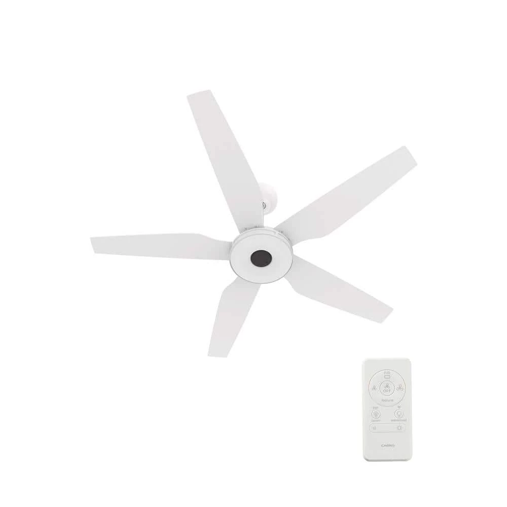 Starfish 52 in. Dimmable LED Indoor/Outdoor White Smart Ceiling Fan with Light and Remote, Works with Alexa/Google Home by CARRO 5 Starfish 52 in. Dimmable LED Indoor/Outdoor White Smart Ceiling Fan with Light and Remote, Works with Alexa/Google Home by CARRO - Image 3