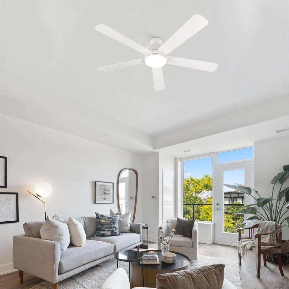 Soran 52 in. Integrated LED Indoor White Smart Ceiling Fan with Light Kit and Wall Control, Works with Alexa/Google Home by CARRO 13 Soran 52 in. Integrated LED Indoor White Smart Ceiling Fan with Light Kit and Wall Control, Works with Alexa/Google Home by CARRO - Image 11