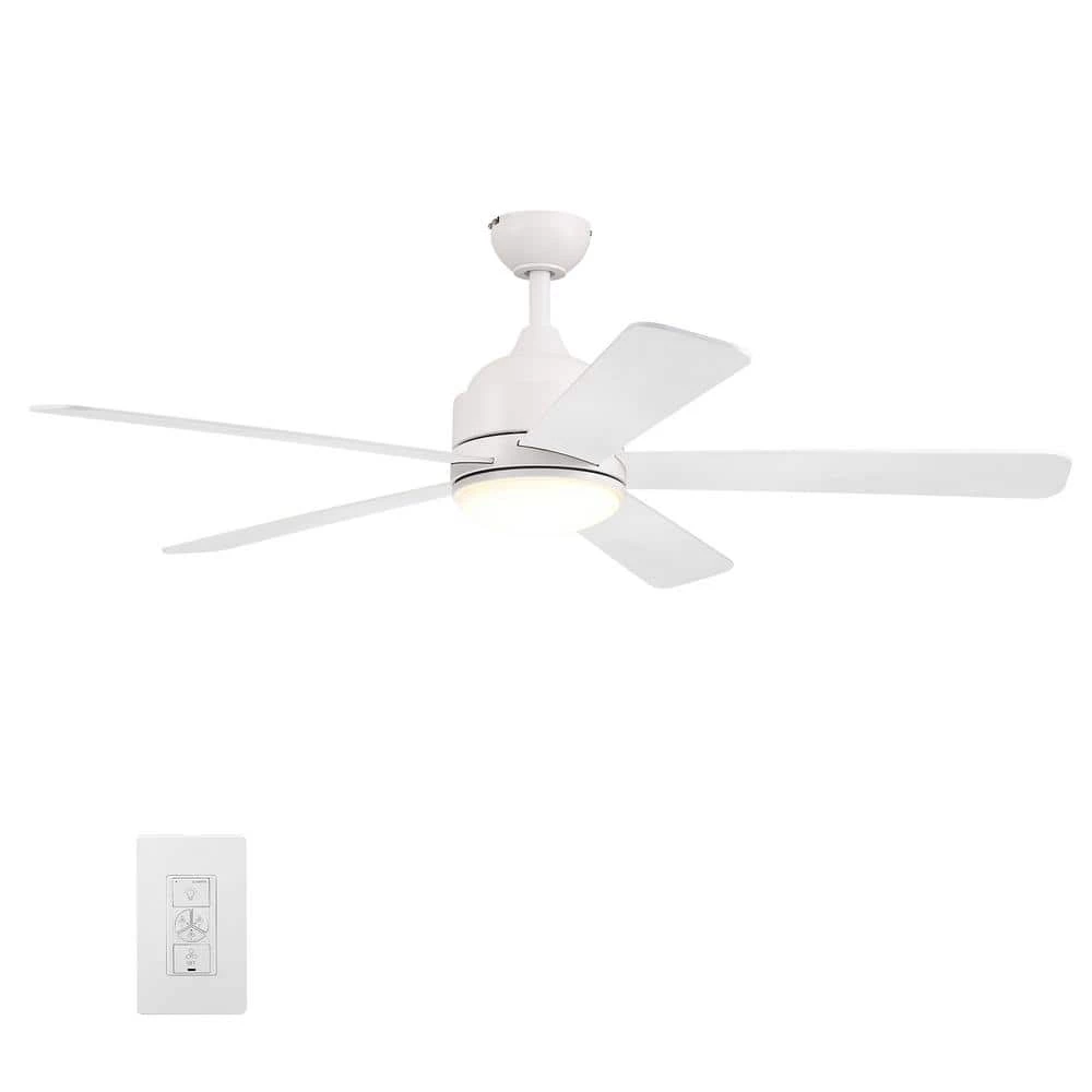 Soran 52 in. Integrated LED Indoor White Smart Ceiling Fan with Light Kit and Wall Control, Works with Alexa/Google Home by CARRO 3 Soran 52 in. Integrated LED Indoor White Smart Ceiling Fan with Light Kit and Wall Control, Works with Alexa/Google Home by CARRO