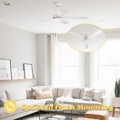 Soran 52 in. Integrated LED Indoor White Smart Ceiling Fan with Light Kit and Wall Control, Works with Alexa/Google Home by CARRO 15 Soran 52 in. Integrated LED Indoor White Smart Ceiling Fan with Light Kit and Wall Control, Works with Alexa/Google Home by CARRO -Decor Therapy Shop white carro ceiling fans with lights hwgs 525a2 l11 w1 1 66 1000