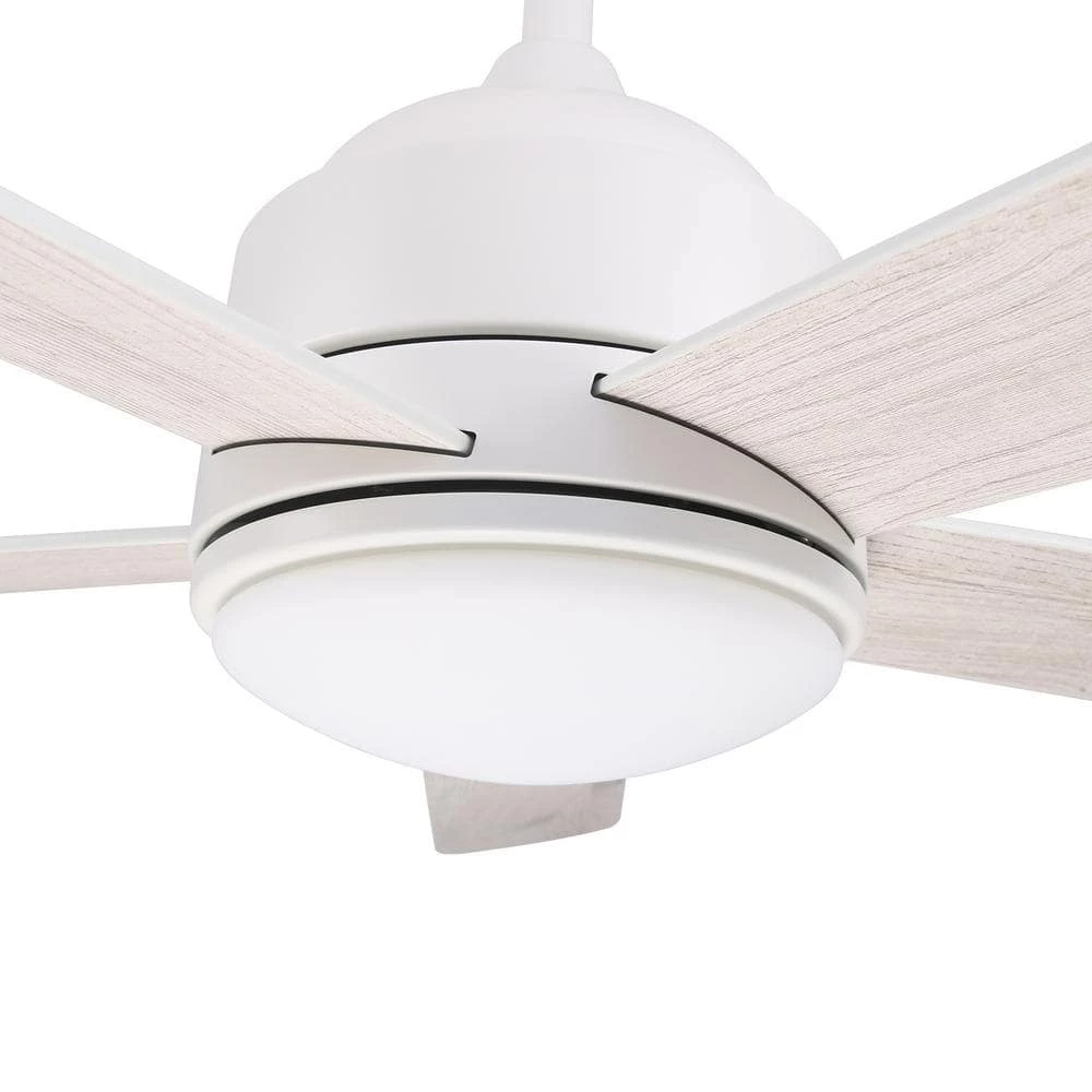 Soran 52 in. Integrated LED Indoor White Smart Ceiling Fan with Light Kit and Wall Control, Works with Alexa/Google Home by CARRO 9 Soran 52 in. Integrated LED Indoor White Smart Ceiling Fan with Light Kit and Wall Control, Works with Alexa/Google Home by CARRO - Image 7