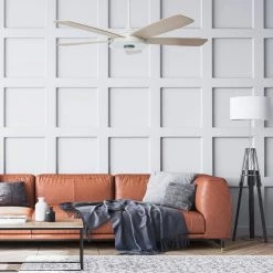 Hardley 52 in. Dimmable LED Indoor/Outdoor White Smart Ceiling Fan with Light and Remote, Works with Alexa/Google Home by CARRO 15 Hardley 52 in. Dimmable LED Indoor/Outdoor White Smart Ceiling Fan with Light and Remote, Works with Alexa/Google Home by CARRO -Decor Therapy Shop white carro ceiling fans with lights ns525h l13 w6 31 1000