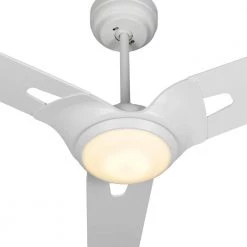 Alden 56 in. Dimmable LED Indoor/Outdoor White Smart Ceiling Fan with Light and Remote, Works with Alexa/Google Home by CARRO 12 Alden 56 in. Dimmable LED Indoor/Outdoor White Smart Ceiling Fan with Light and Remote, Works with Alexa/Google Home by CARRO -Decor Therapy Shop white carro ceiling fans with lights ns563a l12 w1 4f 1000