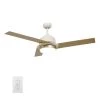Abraxas 52 in. Integrated LED Indoor White Smart Ceiling Fan with Light Kit and Wall Control, Works w/Alexa/Google Home by CARRO 2 Abraxas 52 in. Integrated LED Indoor White Smart Ceiling Fan with Light Kit and Wall Control, Works w/Alexa/Google Home by CARRO -Decor Therapy Shop white carro ceiling fans with lights nwgs 523a1 l12 wl 64 1000