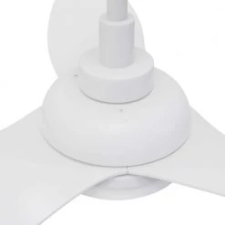 Daisy 45 in. LED Indoor/Outdoor White Smart Ceiling Fan, Dimmable Light and Remote, Works with Alexa/Google Home/Siri by CARRO -Decor Therapy Shop white carro ceiling fans with lights s453v l12 w1 1 4f 1000