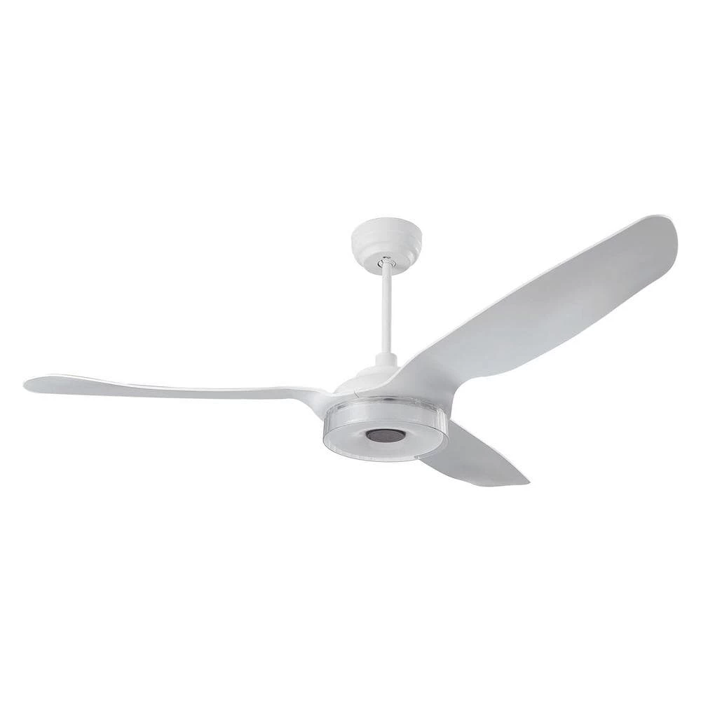 Icebreaker 56 in. Indoor/Outdoor White Smart Ceiling Fan, Dimmable LED Light and Remote, Works w/ Alexa/Google Home/Siri by CARRO 3 Icebreaker 56 in. Indoor/Outdoor White Smart Ceiling Fan, Dimmable LED Light and Remote, Works w/ Alexa/Google Home/Siri by CARRO