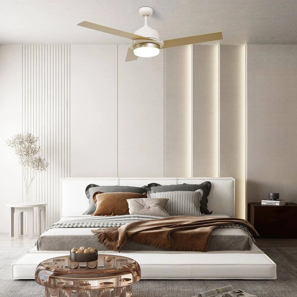 Addison 52 in. Integrated LED Indoor White Smart Ceiling Fan with Light Kit and Wall Control, Works w/Alexa/Google Home by CARRO 12 Addison 52 in. Integrated LED Indoor White Smart Ceiling Fan with Light Kit and Wall Control, Works w/Alexa/Google Home by CARRO - Image 10