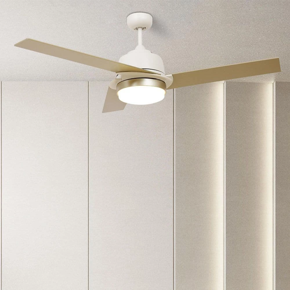 Addison 52 in. Integrated LED Indoor White Smart Ceiling Fan with Light Kit and Wall Control, Works w/Alexa/Google Home by CARRO 4 Addison 52 in. Integrated LED Indoor White Smart Ceiling Fan with Light Kit and Wall Control, Works w/Alexa/Google Home by CARRO - Image 2