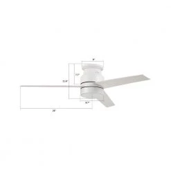 Ranger 52 in. Integrated LED Indoor White Smart Ceiling Fan with Light Kit and Wall Control, Works w/Alexa/Google Home by CARRO 14 Ranger 52 in. Integrated LED Indoor White Smart Ceiling Fan with Light Kit and Wall Control, Works w/Alexa/Google Home by CARRO -Decor Therapy Shop white carro ceiling fans with lights wgs 523b l11 w1 1 40 1000