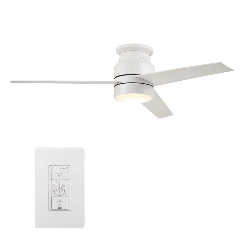 Ranger 52 in. Integrated LED Indoor White Smart Ceiling Fan with Light Kit and Wall Control, Works w/Alexa/Google Home by CARRO 3 Ranger 52 in. Integrated LED Indoor White Smart Ceiling Fan with Light Kit and Wall Control, Works w/Alexa/Google Home by CARRO
