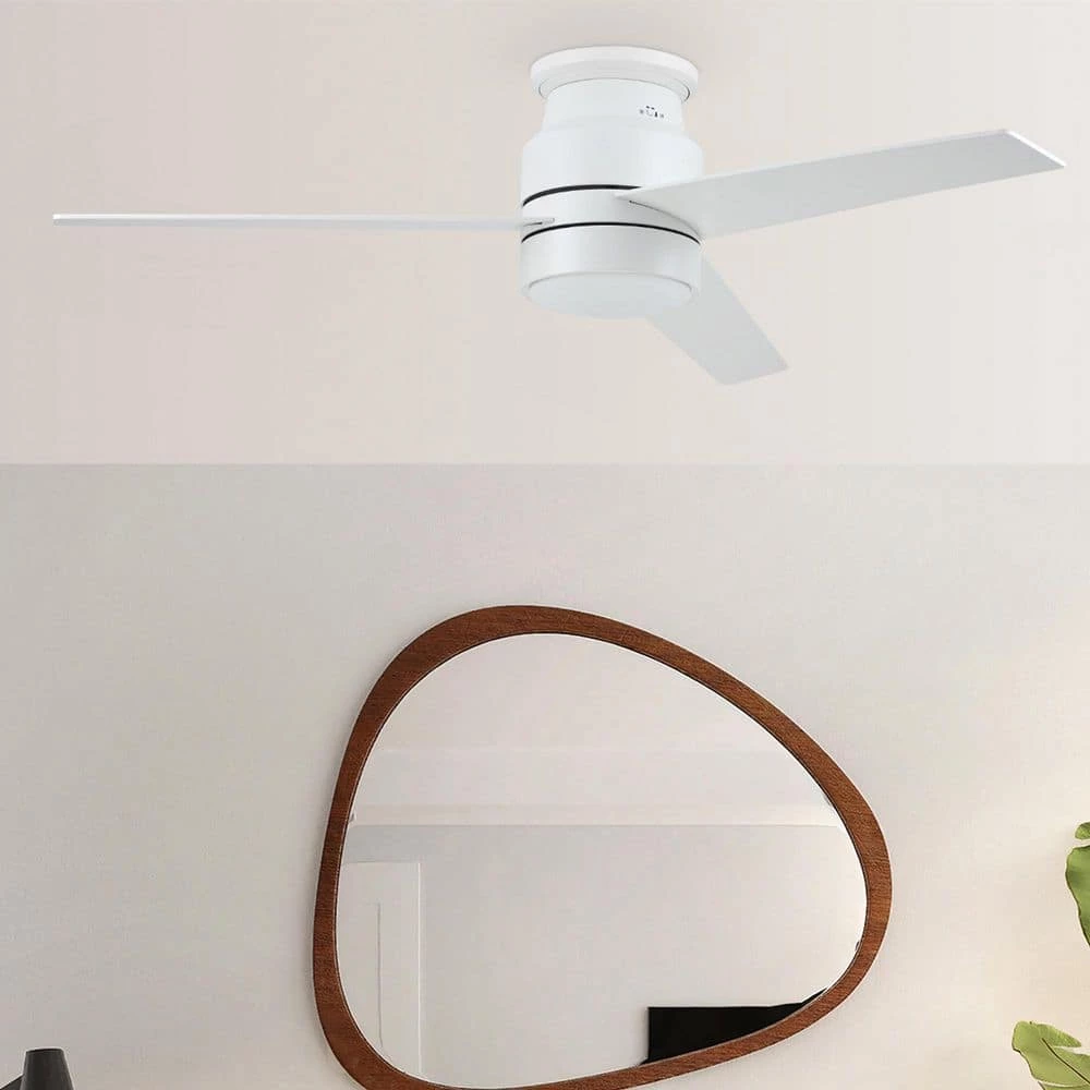 Ranger 52 in. Integrated LED Indoor White Smart Ceiling Fan with Light Kit and Wall Control, Works w/Alexa/Google Home by CARRO 4 Ranger 52 in. Integrated LED Indoor White Smart Ceiling Fan with Light Kit and Wall Control, Works w/Alexa/Google Home by CARRO - Image 2