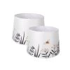 Nature Collection Limited Edition Round Empire Shape 12 in. x 10 in. x 8 in. Bumble Bee Lamp Shade (2-Pack) by CARRO -Decor Therapy Shop white carro lamp shades ph e101208 2e1 64 1000