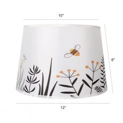 Nature Collection Limited Edition Round Empire Shape 12 in. x 10 in. x 8 in. Bumble Bee Lamp Shade (2-Pack) by CARRO 10 Nature Collection Limited Edition Round Empire Shape 12 in. x 10 in. x 8 in. Bumble Bee Lamp Shade (2-Pack) by CARRO -Decor Therapy Shop white carro lamp shades ph e101208 2e1 c3 1000