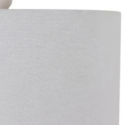 27.50 White Ceramic Table Lamp with White Shade by Decor Therapy 15 27.50 White Ceramic Table Lamp with White Shade by Decor Therapy -Decor Therapy Shop white decor therapy table lamps tl22357 66 1000