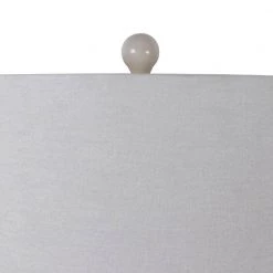 27.50 White Ceramic Table Lamp with White Shade by Decor Therapy 22 27.50 White Ceramic Table Lamp with White Shade by Decor Therapy -Decor Therapy Shop white decor therapy table lamps tl22357 76 1000