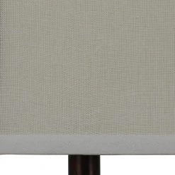 Carved 25 in. Brown Table Lamp with Fabric Shade by Decor Therapy -Decor Therapy Shop wood tone finish decor therapy table lamps tl7932 4f 1000