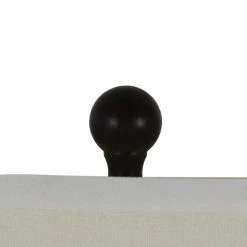 Carved 25 in. Brown Table Lamp with Fabric Shade by Decor Therapy -Decor Therapy Shop wood tone finish decor therapy table lamps tl7932 76 1000