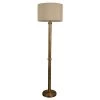 Blythe 61.5 in. Brass Floor Lamp with Faux Silk Shade by Decor Therapy -Decor Therapy Shop zadar brass decor therapy floor lamps pl1776 64 1000