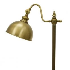 Chloe Pharmacy 56 in. Brass Floor Lamp with Metal Shade by Decor Therapy -Decor Therapy Shop zadar brass decor therapy floor lamps pl3900 1f 1000