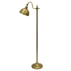 Chloe Pharmacy 56 in. Brass Floor Lamp with Metal Shade by Decor Therapy