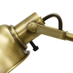 Dane Adjustable Pharmacy 71 in. Brass Floor Lamp with Metal Shade by Decor Therapy -Decor Therapy Shop zadar brass finish decor therapy floor lamps pl3895 1f 1000