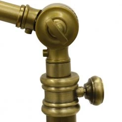 Dane Adjustable Pharmacy 71 in. Brass Floor Lamp with Metal Shade by Decor Therapy -Decor Therapy Shop zadar brass finish decor therapy floor lamps pl3895 44 1000