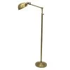 Dane Adjustable Pharmacy 71 in. Brass Floor Lamp with Metal Shade by Decor Therapy